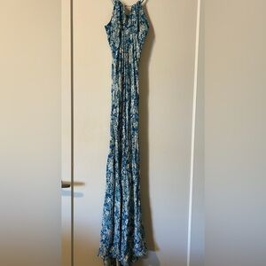Free People Blue Floral Maxi Dress